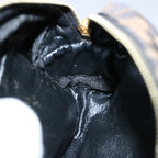 FENDI Zucca Canvas Pouch Black Brownbs10444