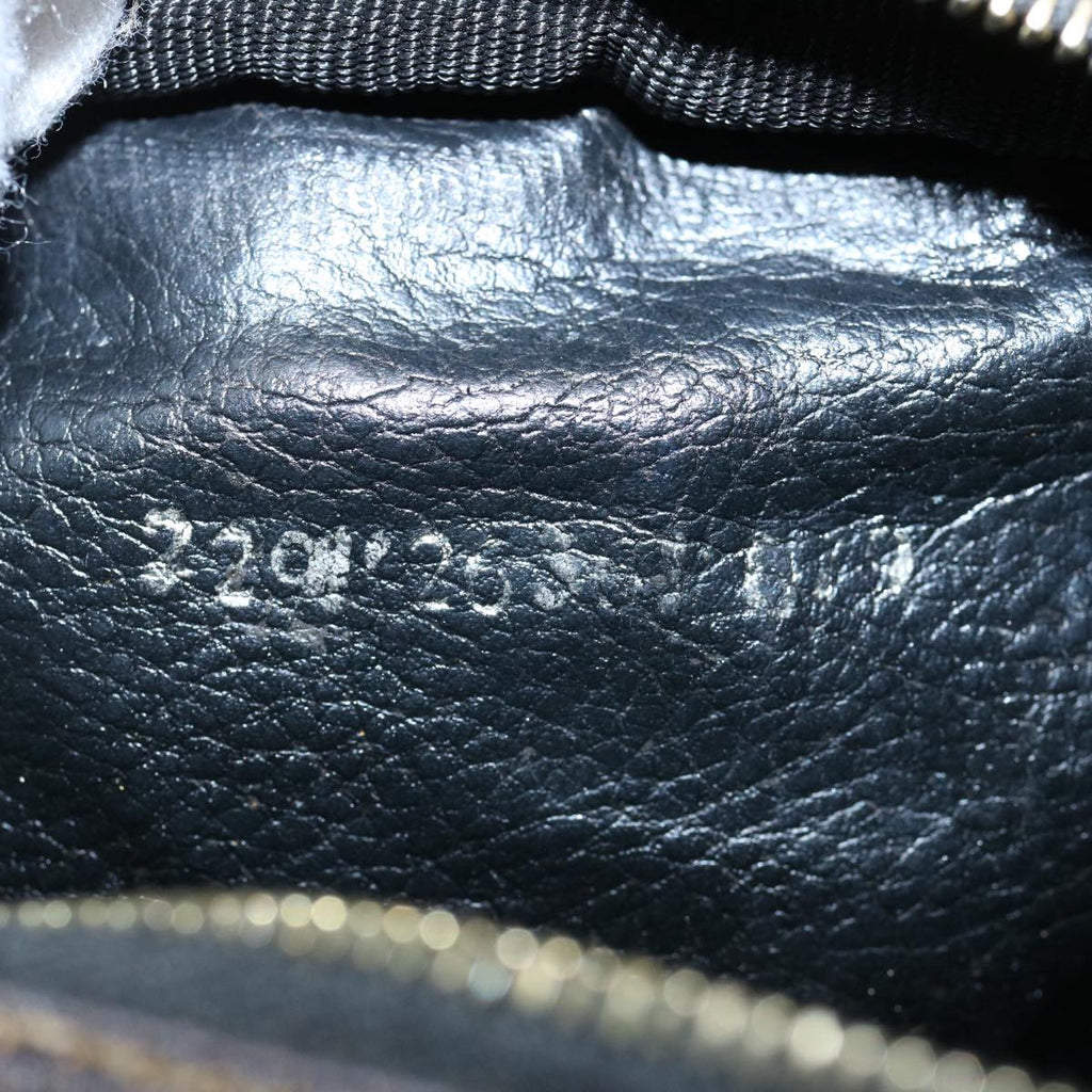 FENDI Zucca Canvas Pouch Black Brownbs10444