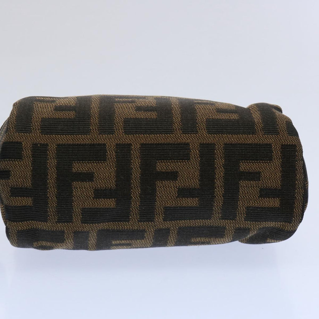 FENDI Zucca Canvas Pouch Black Brownbs10444