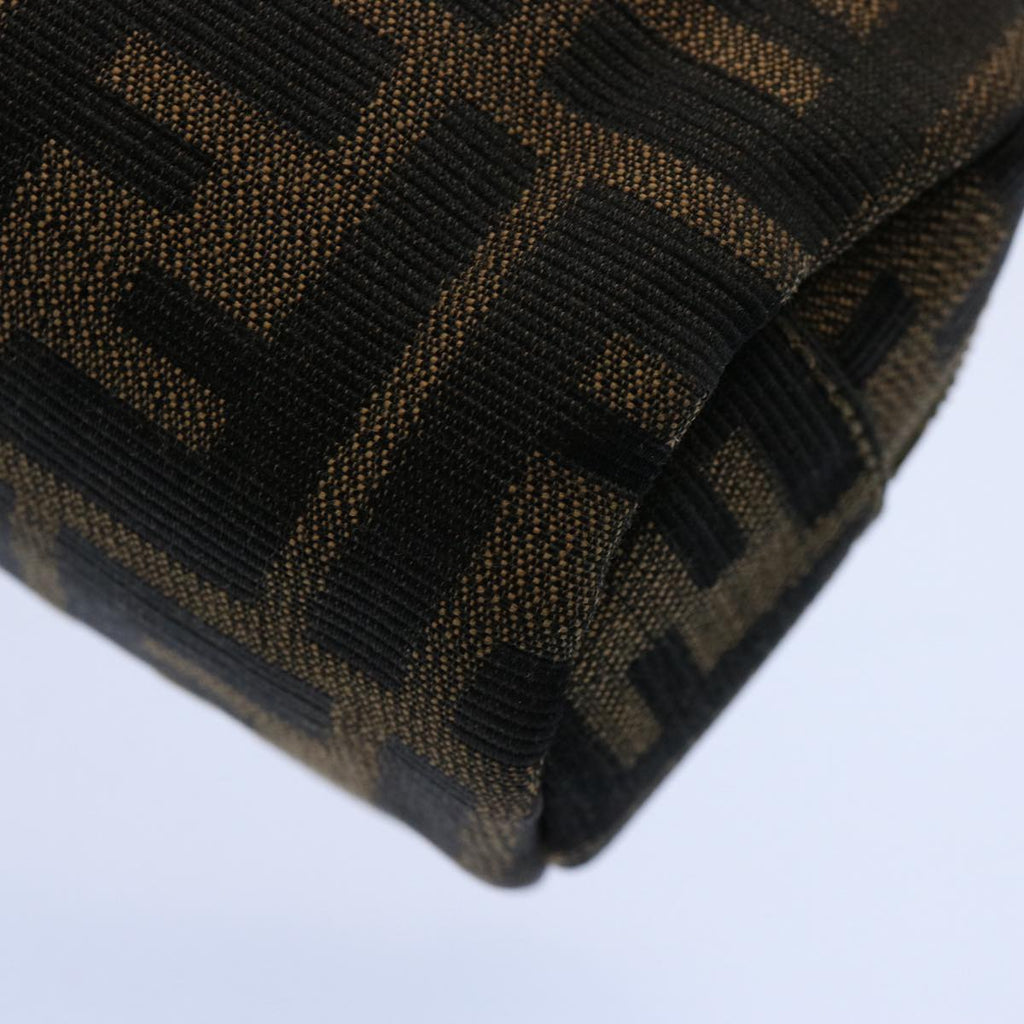 FENDI Zucca Canvas Pouch Black Brownbs10444