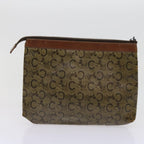 CELINE Macadam Canvas Clutch Bag Coated Canvas 4Set Beige Brown  10462