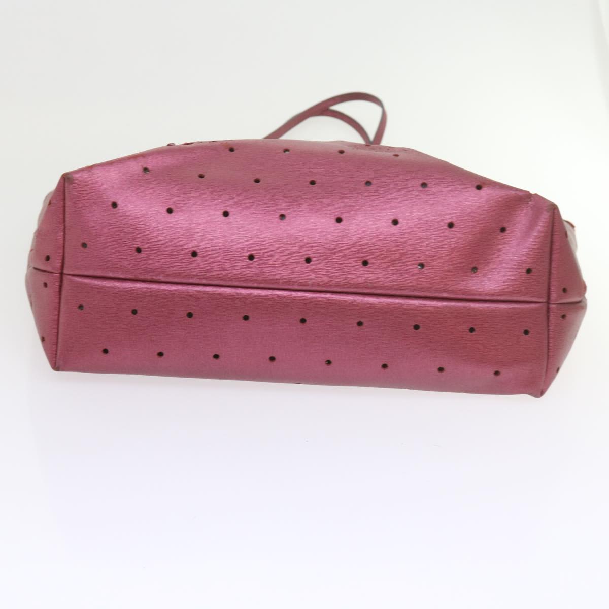 FENDI Tote Bag PVC Leather Pinkbs10480