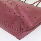 FENDI Tote Bag PVC Leather Pinkbs10480
