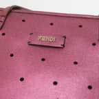 FENDI Tote Bag PVC Leather Pinkbs10480