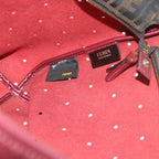 FENDI Tote Bag PVC Leather Pinkbs10480