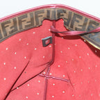 FENDI Tote Bag PVC Leather Pinkbs10480