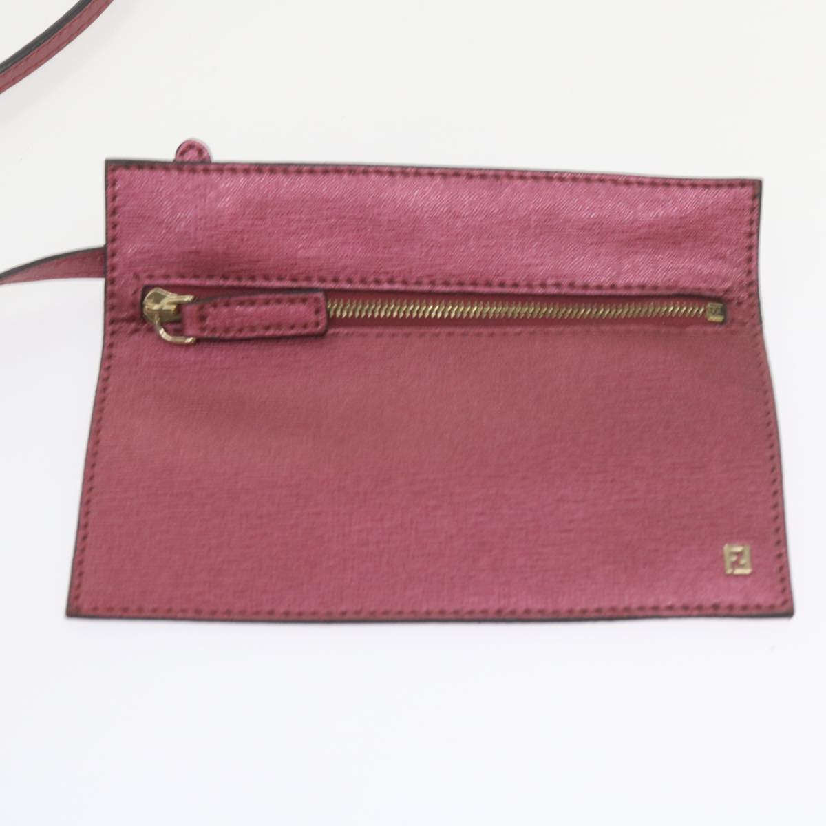 FENDI Tote Bag PVC Leather Pinkbs10480