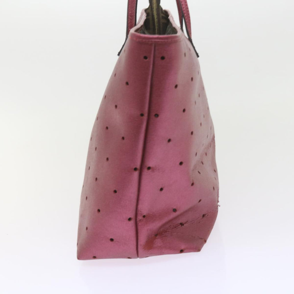 FENDI Tote Bag PVC Leather Pinkbs10480