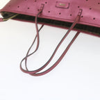 FENDI Tote Bag PVC Leather Pinkbs10480