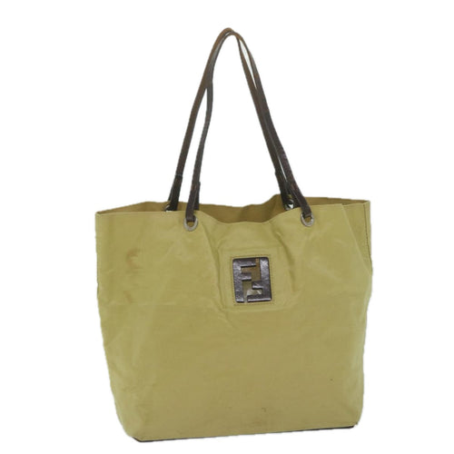 FENDI Tote Bag Nylon Beigebs10498