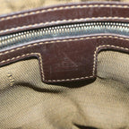 FENDI Zucca Canvas Hand Bag Black Brownbs10526