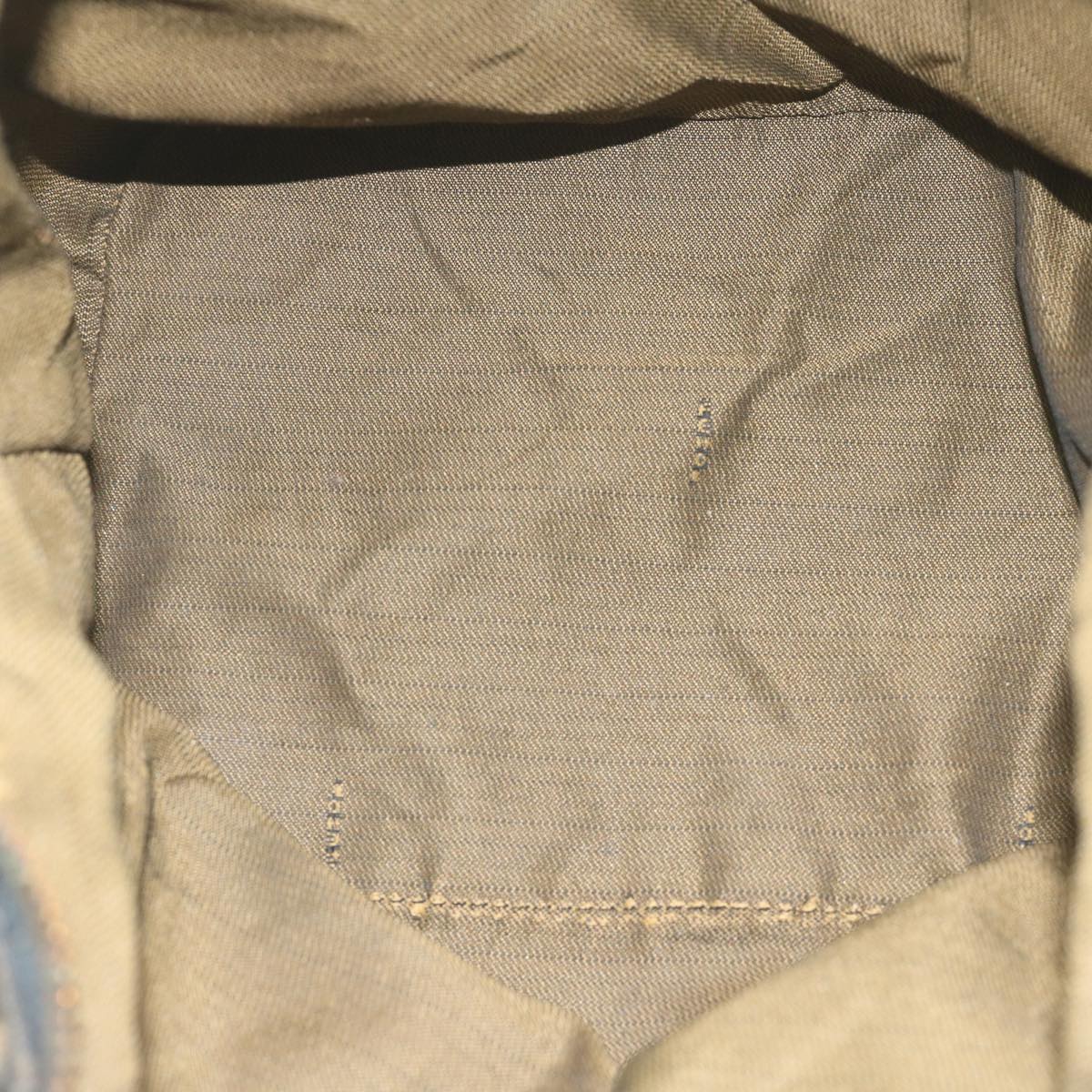 FENDI Zucca Canvas Hand Bag Black Brownbs10526