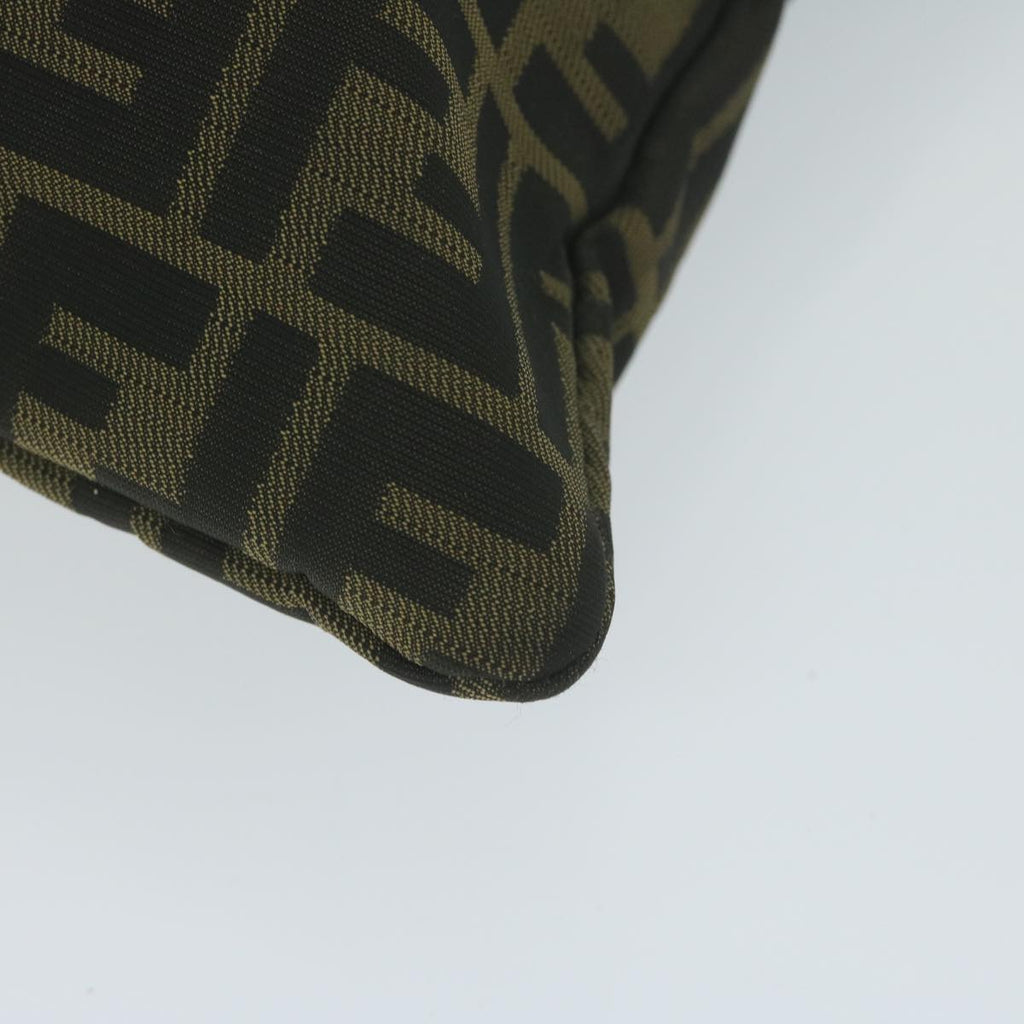 FENDI Zucca Canvas Shoulder Bag Black Brown 2119 26715 008bs10539