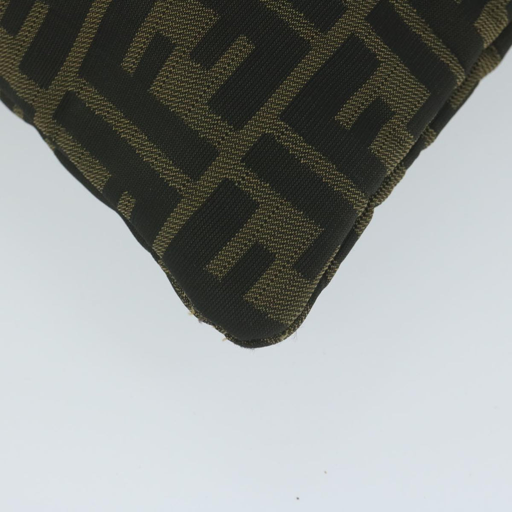 FENDI Zucca Canvas Shoulder Bag Black Brown 2119 26715 008bs10539