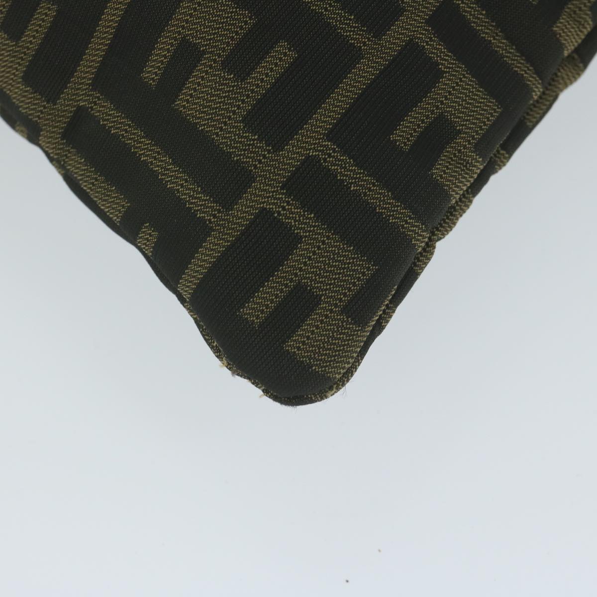 FENDI Zucca Canvas Shoulder Bag Black Brown 2119 26715 008bs10539