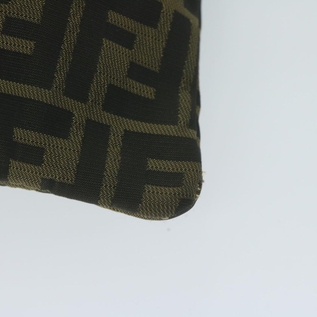 FENDI Zucca Canvas Shoulder Bag Black Brown 2119 26715 008bs10539