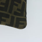 FENDI Zucca Canvas Shoulder Bag Black Brown 2119 26715 008bs10539