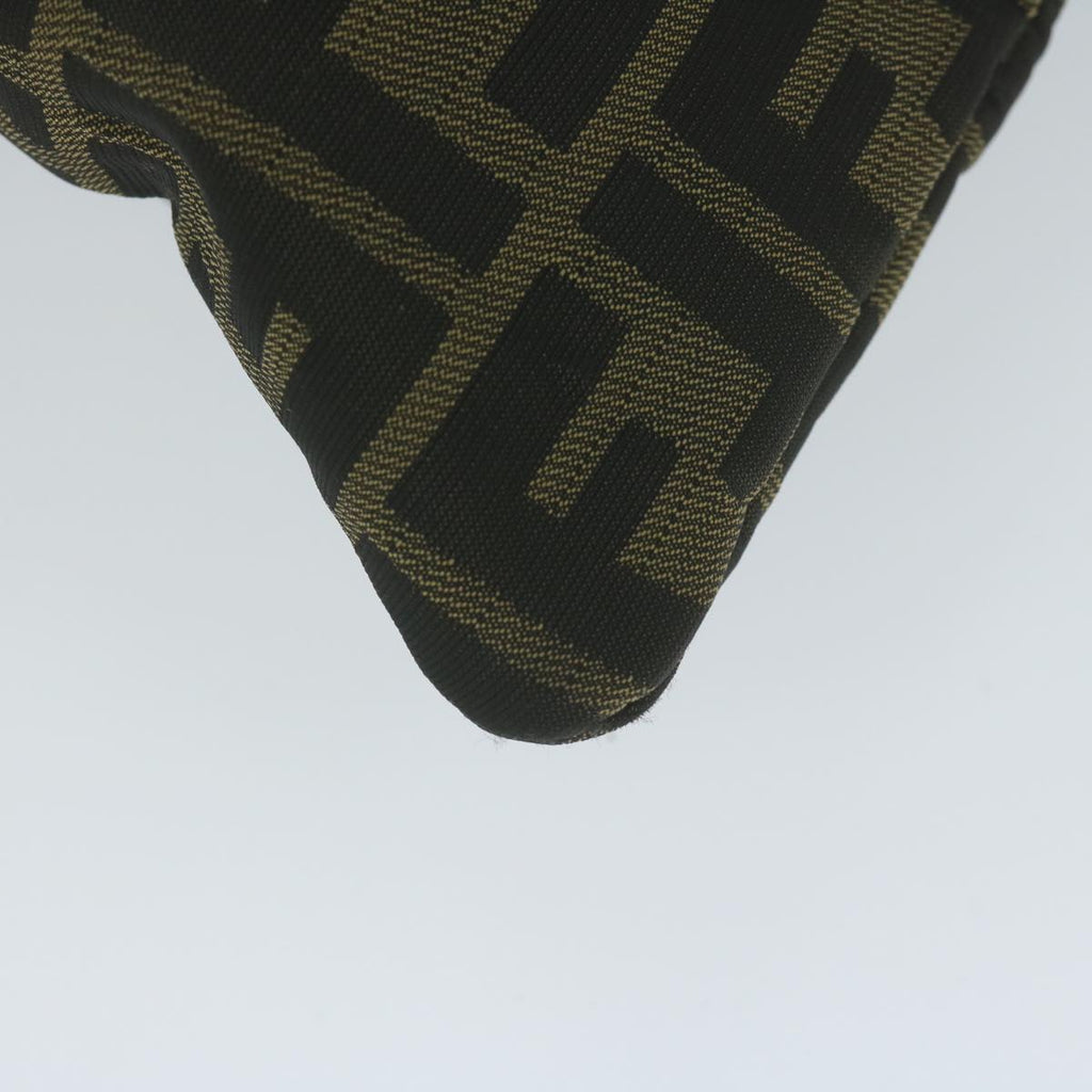 FENDI Zucca Canvas Shoulder Bag Black Brown 2119 26715 008bs10539