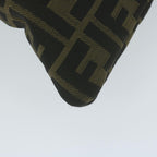 FENDI Zucca Canvas Shoulder Bag Black Brown 2119 26715 008bs10539