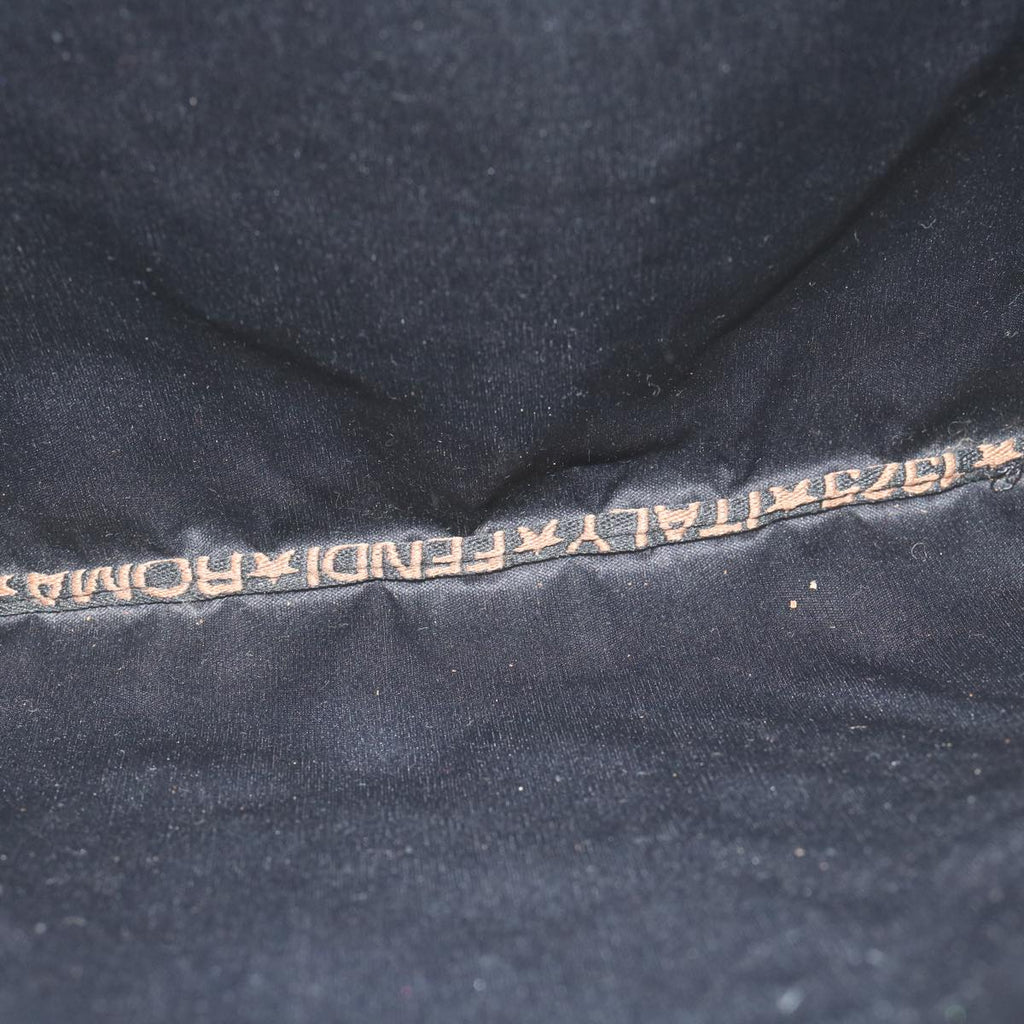 FENDI Zucca Canvas Shoulder Bag Black Brown 2119 26715 008bs10539