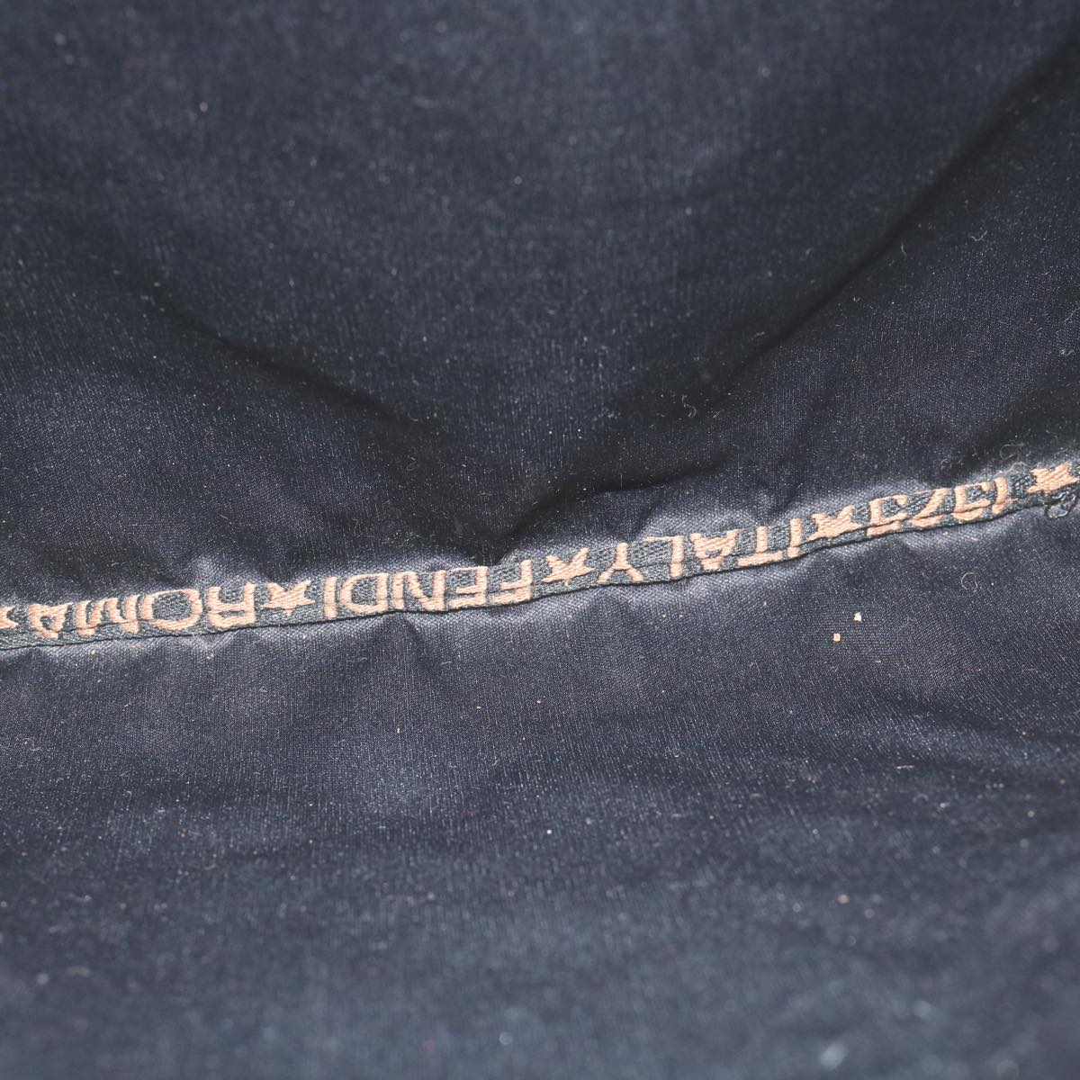 FENDI Zucca Canvas Shoulder Bag Black Brown 2119 26715 008bs10539