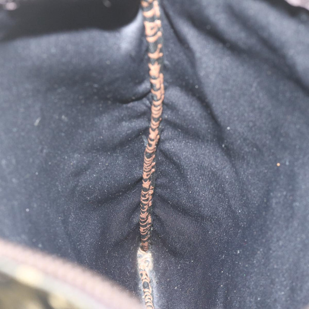 FENDI Zucca Canvas Shoulder Bag Black Brown 2119 26715 008bs10539