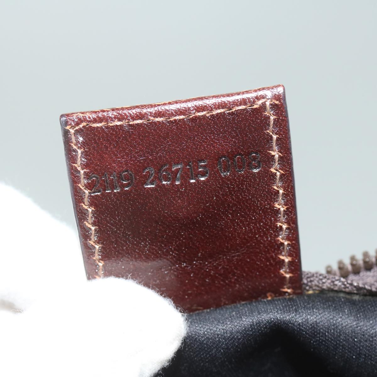 FENDI Zucca Canvas Shoulder Bag Black Brown 2119 26715 008bs10539