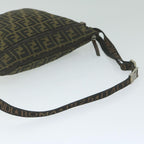 FENDI Zucca Canvas Shoulder Bag Black Brown 2119 26715 008bs10539