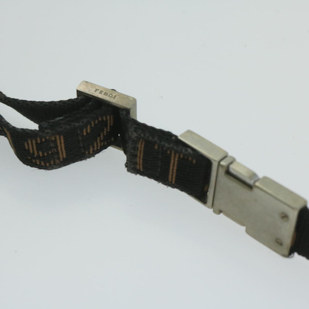 FENDI Zucca Canvas Shoulder Bag Black Brown 2119 26715 008bs10539