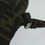 FENDI Zucca Canvas Shoulder Bag Black Brown 2119 26715 008bs10539