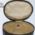 FENDI Zucca Canvas Vanity Cosmetic Pouch Black Brownbs10541