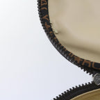 FENDI Zucca Canvas Vanity Cosmetic Pouch Black Brownbs10541