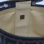 FENDI Zucca Canvas Vanity Cosmetic Pouch Black Brownbs10541
