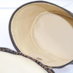 FENDI Zucca Canvas Vanity Cosmetic Pouch Black Brownbs10541