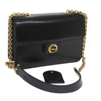 Chloe Chain Shoulder Bag Leather Black bs10630