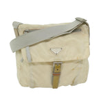 PRADA Shoulder Bag Nylon White  bs10683