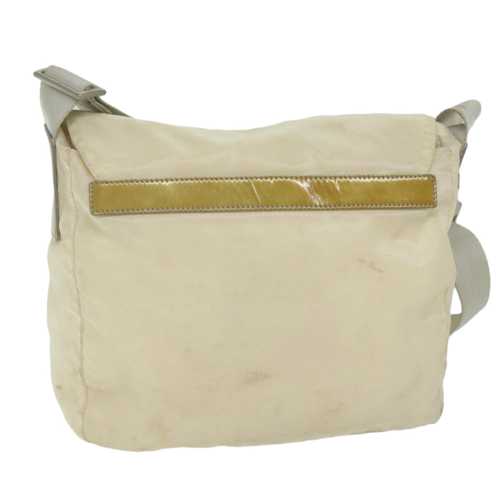 PRADA Shoulder Bag Nylon White  bs10683