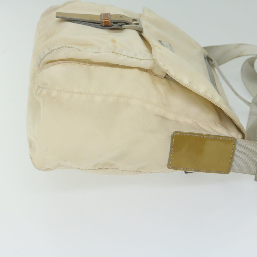 PRADA Shoulder Bag Nylon White  bs10683