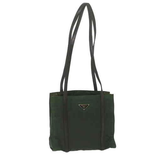 PRADA Shoulder Bag Nylon Green  bs10689