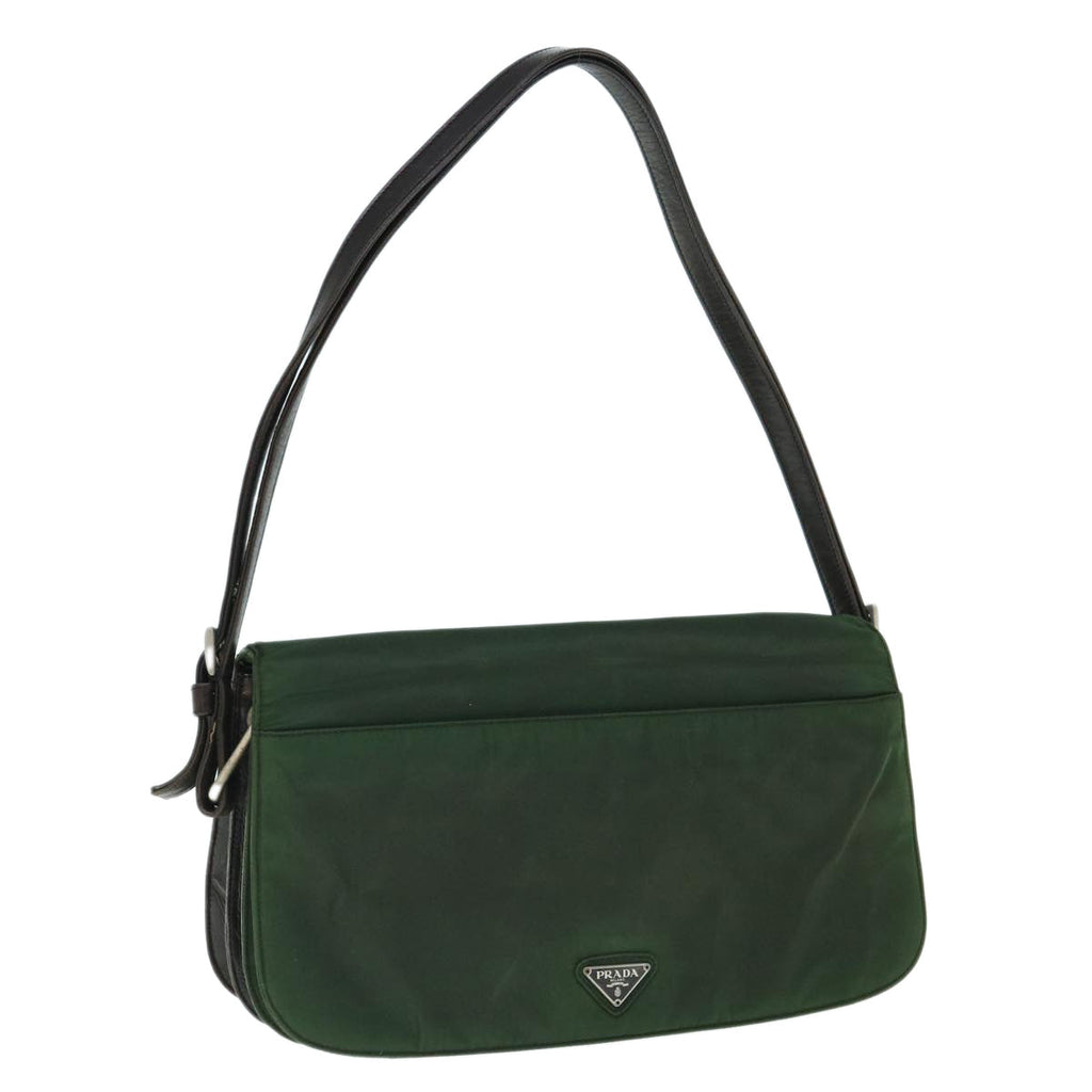 PRADA Shoulder Bag Nylon Green  bs10692