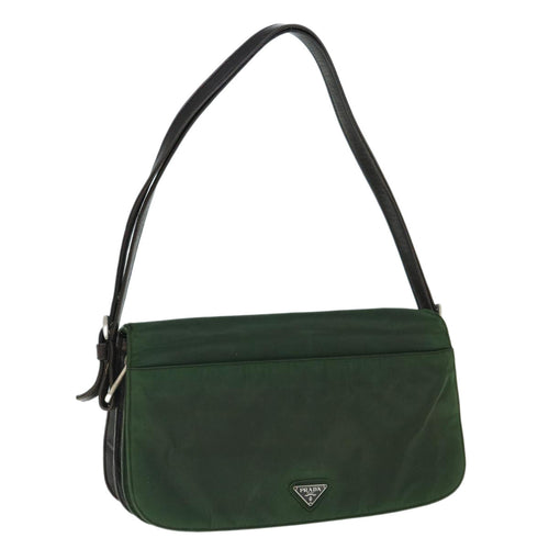 PRADA Shoulder Bag Nylon Green  bs10692