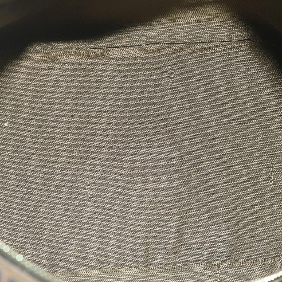 FENDI Zucca Canvas Hand Bag Black Brownbs10753