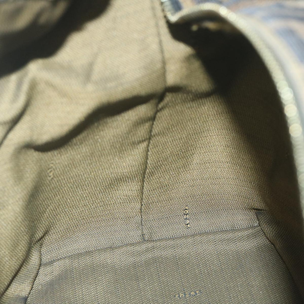 FENDI Zucca Canvas Hand Bag Black Brownbs10753