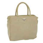 PRADA Hand Bag Nylon Beige  bs10756