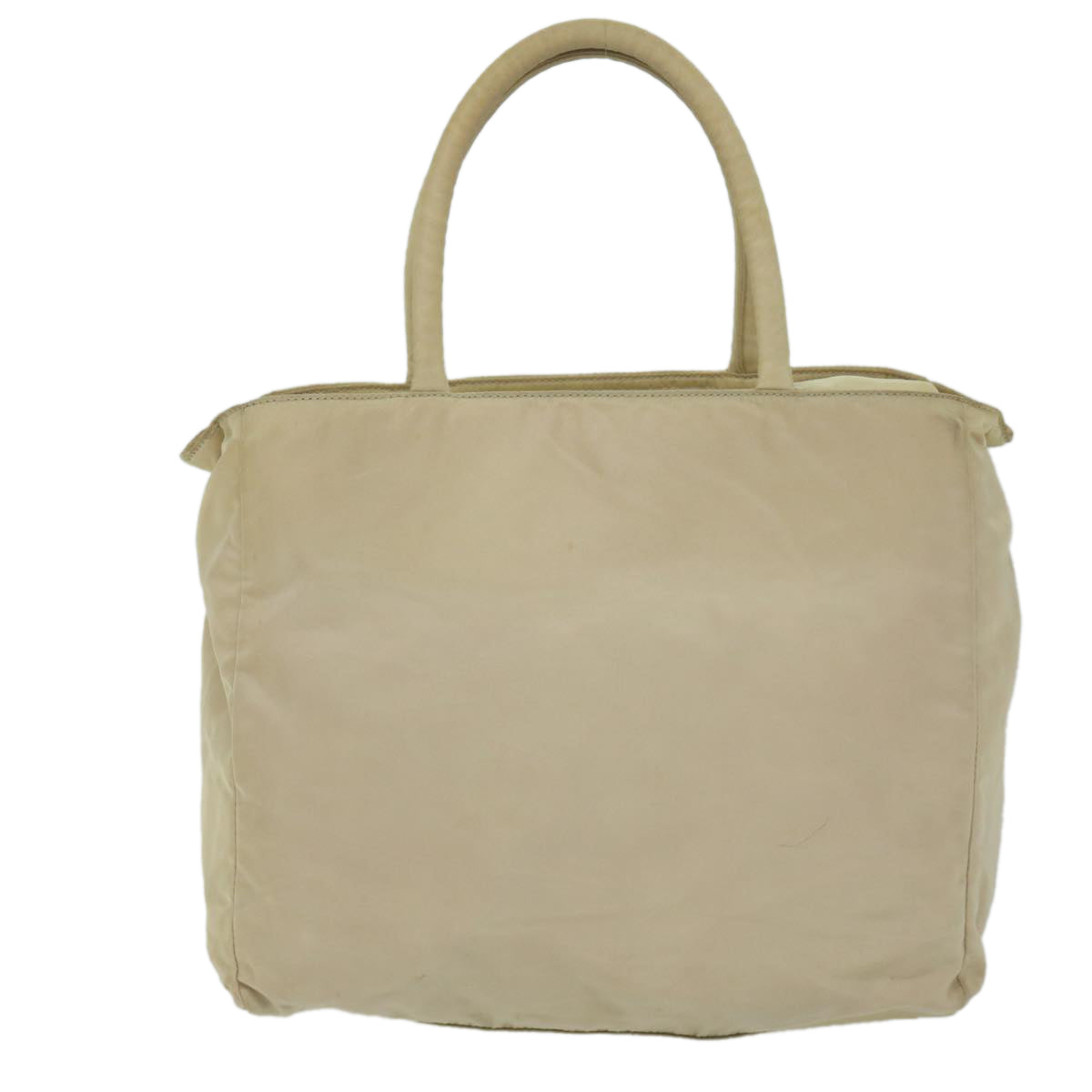PRADA Hand Bag Nylon Beige  bs10756