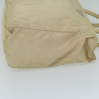PRADA Hand Bag Nylon Beige  bs10756