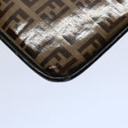 FENDI Zucchino Canvas Pouch Brownbs10758