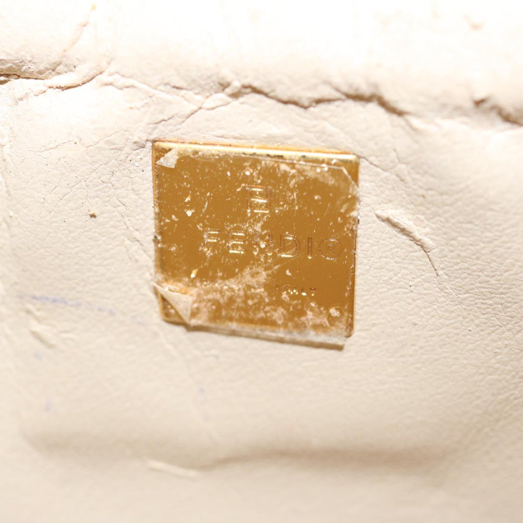 FENDI Zucchino Canvas Pouch Brownbs10758