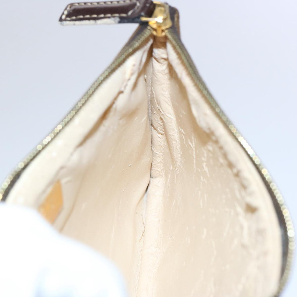 FENDI Zucchino Canvas Pouch Brownbs10758