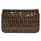 FENDI Zucchino Canvas Pouch Brownbs10758